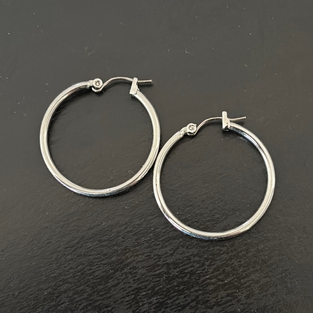 Silver Hoop Earrings